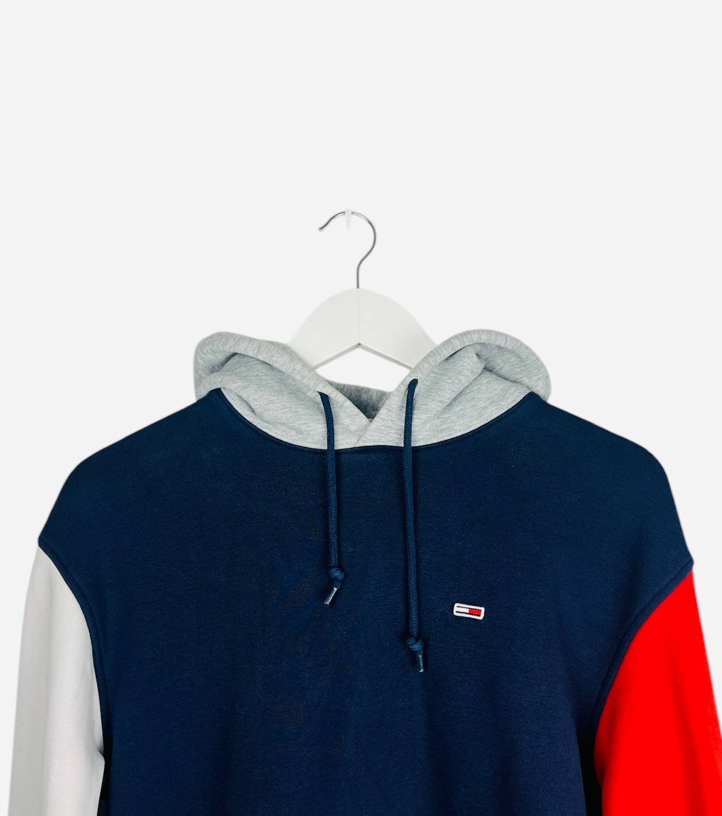 Pull Hoodies à capuche Tommy Hilfiger Blanc, Marine & Gris - S (B31)