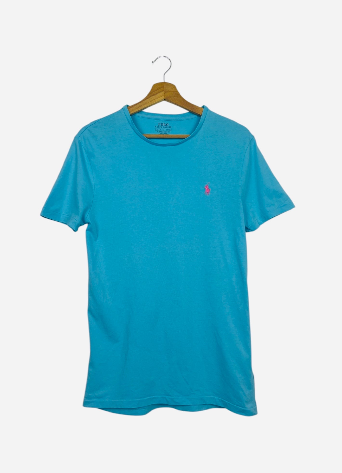T-shirt Tee Ralph Lauren Polo Bleu Turquoise - S (AG17)