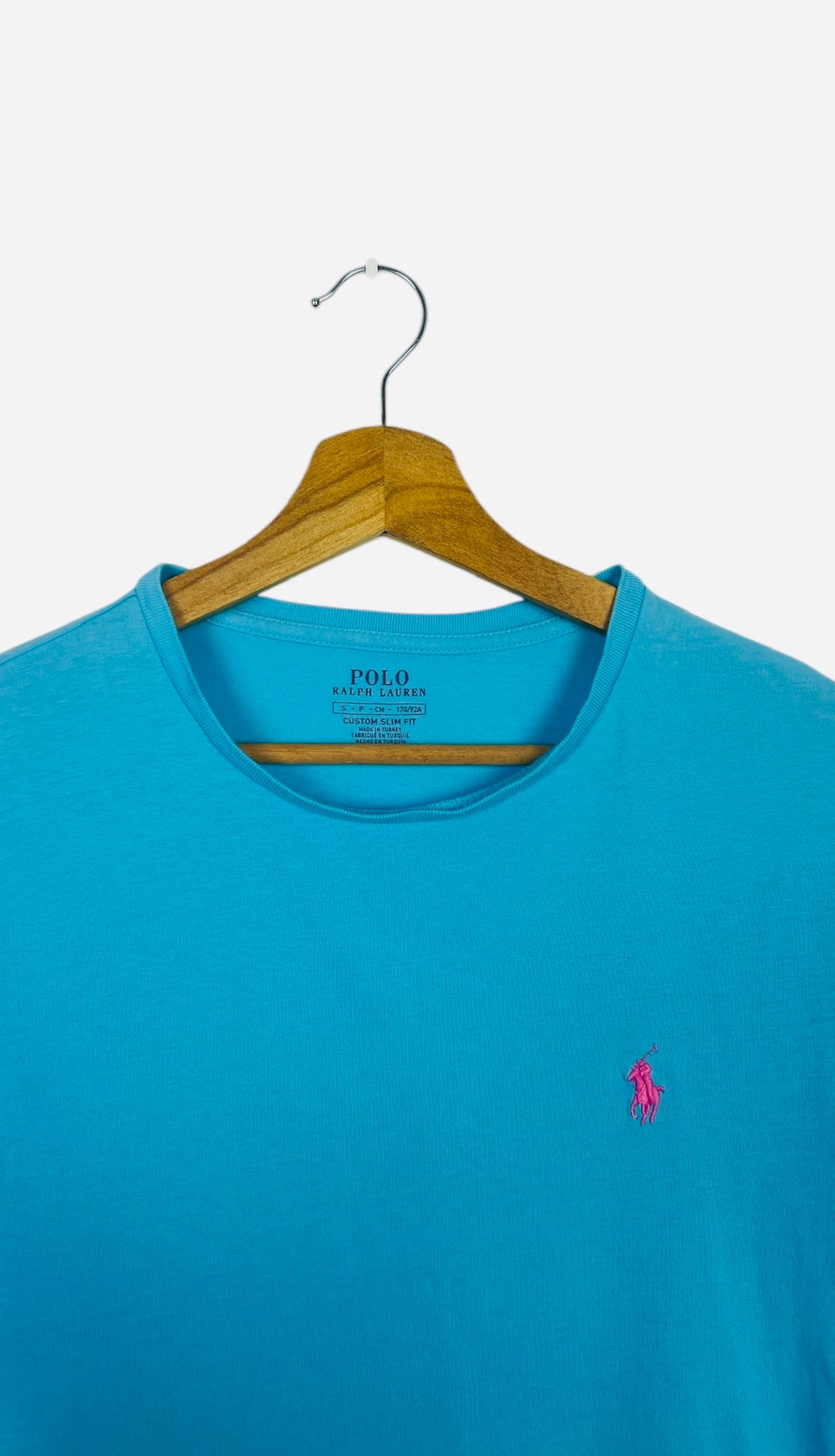 T-shirt Tee Ralph Lauren Polo Bleu Turquoise - S (AG17)