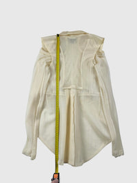 COMME des GARÇONS – Veste écrue transparente déconstruite