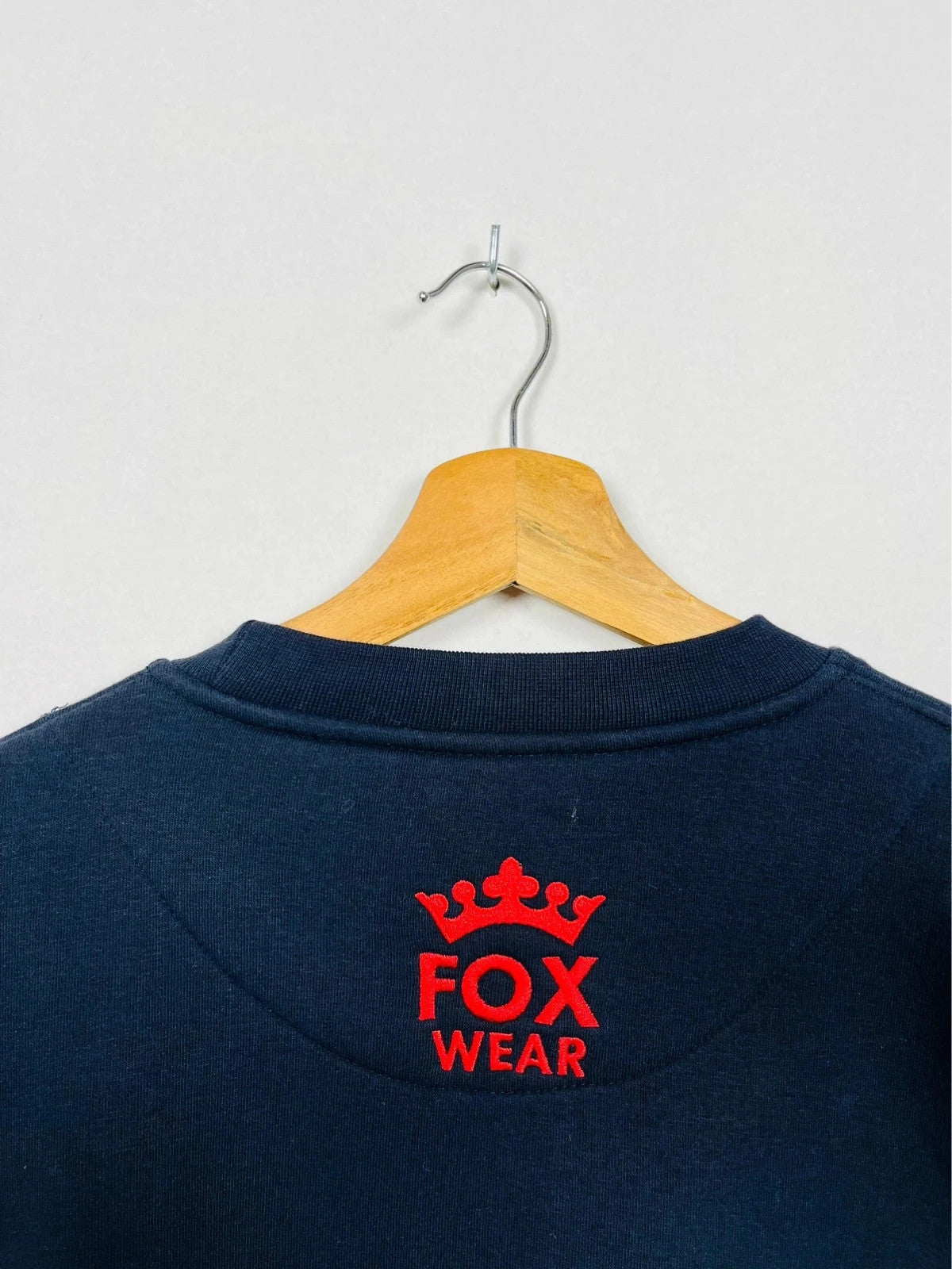 Pull Américain Chicago Vintage Bleu Marine Logo Brodé - XL (A40)