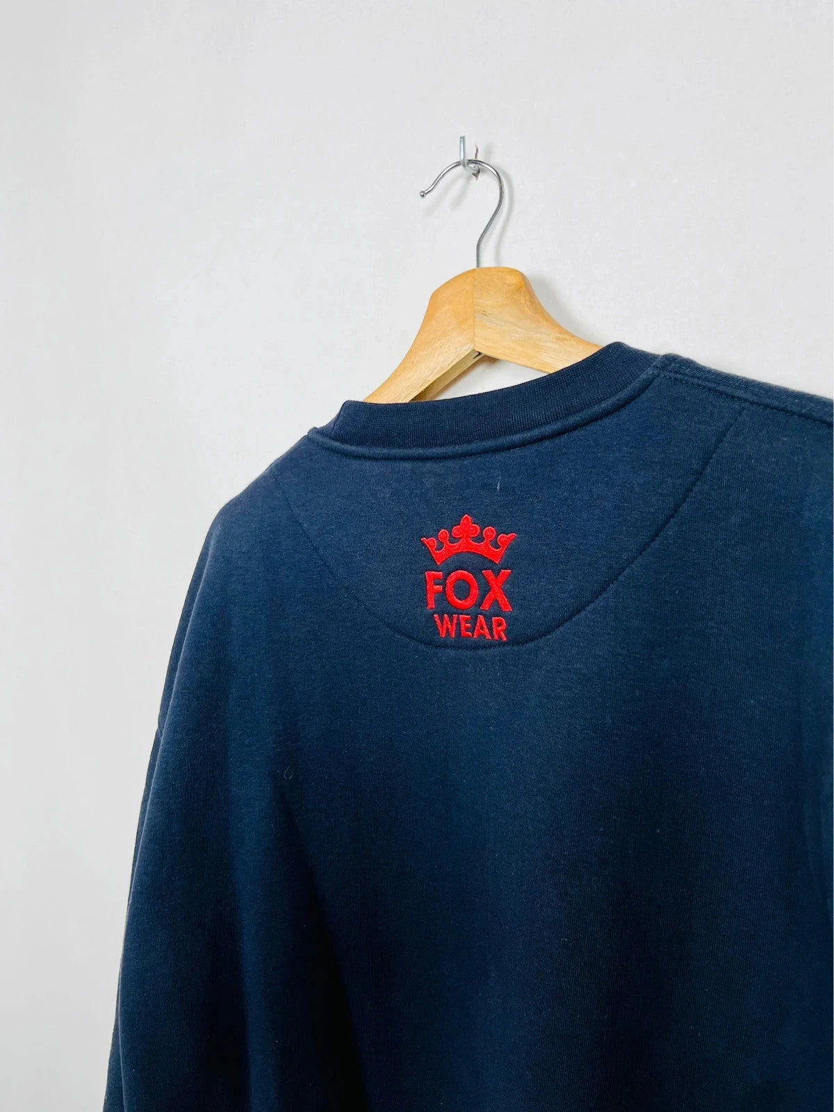 Pull Américain Chicago Vintage Bleu Marine Logo Brodé - XL (A40)