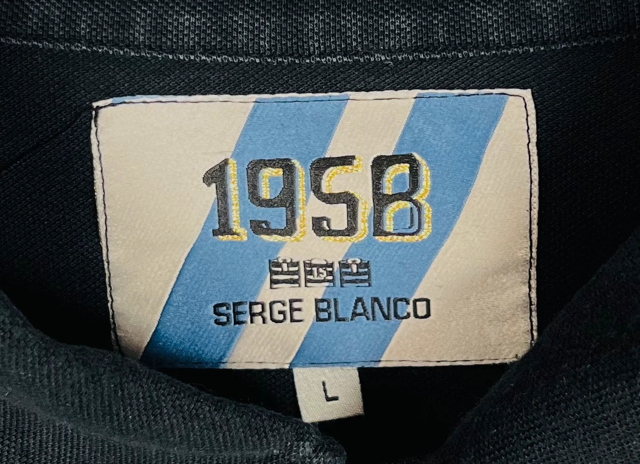Polo Manches Longues Serge Blanco Rugby Noir - L (A151)