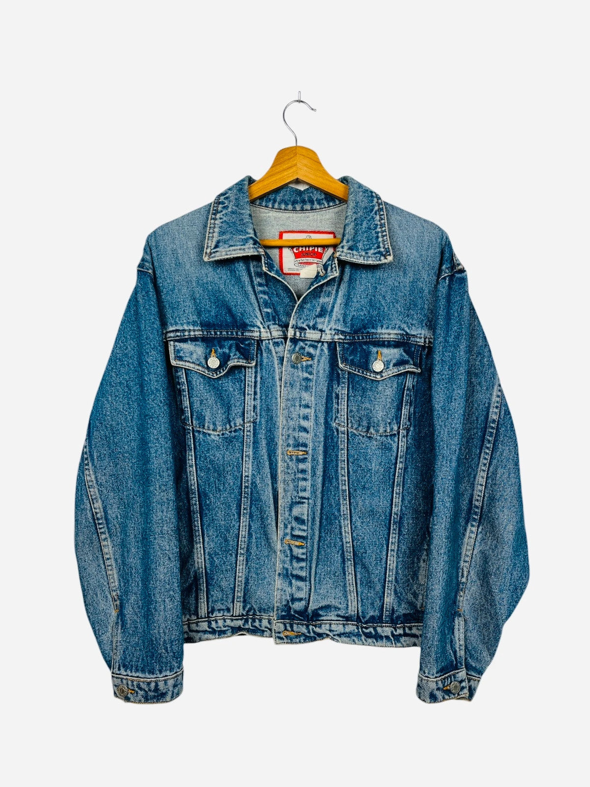 The Trucker Jacket Veste en Jean Bleu Denim Vintage Y2K - M (A377)