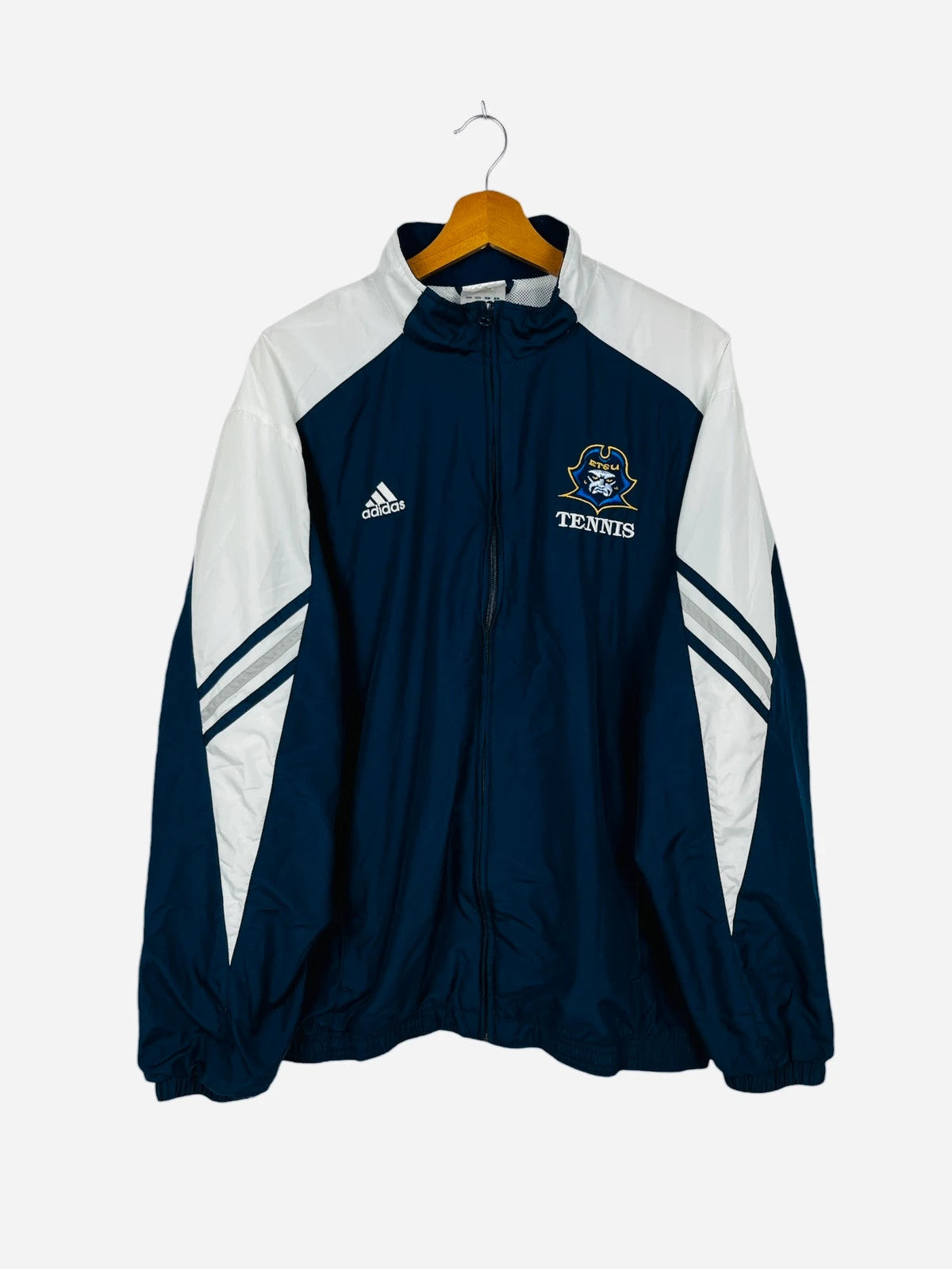 Veste Coupe Vent Jacket Sport Adidas Bleu Marine Tennis USA- L (A387)