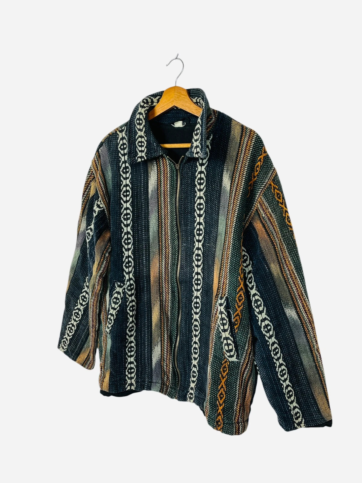Veste Jacket Zip Vintage Multicolore - L (A390)