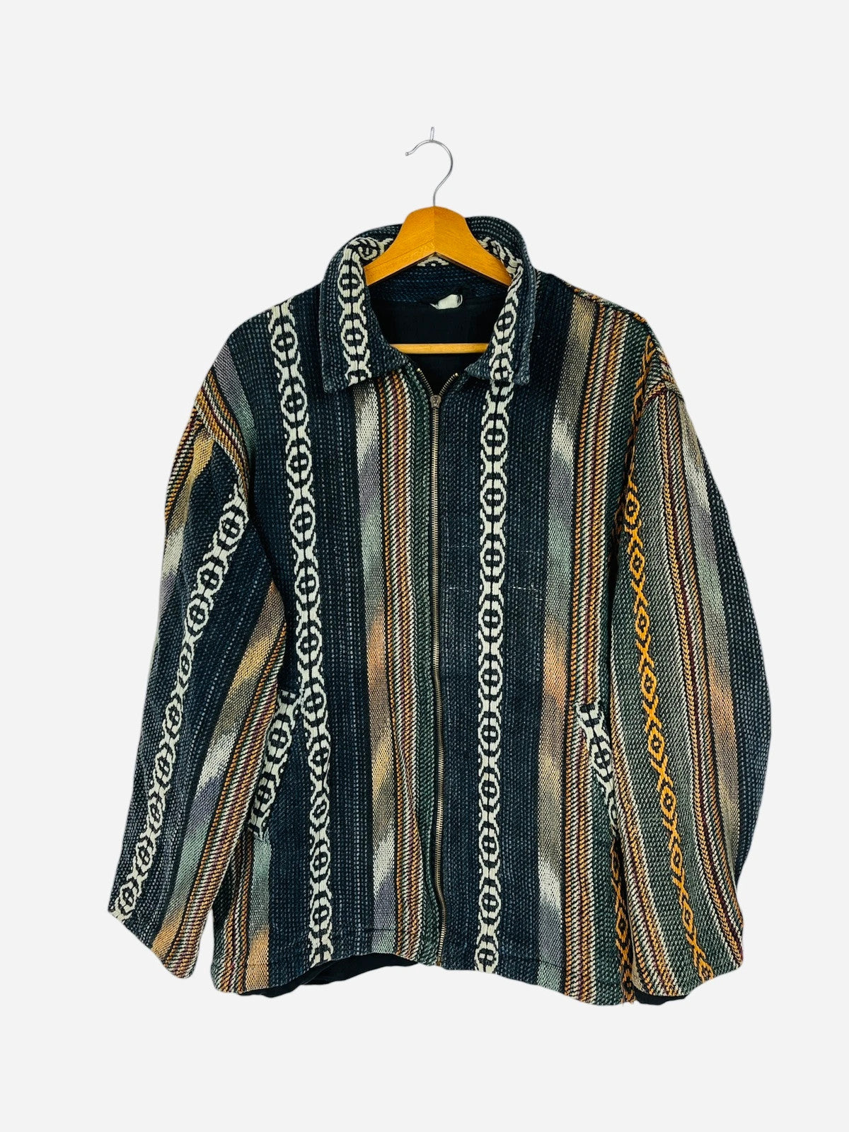 Veste Jacket Zip Vintage Multicolore - L (A390)