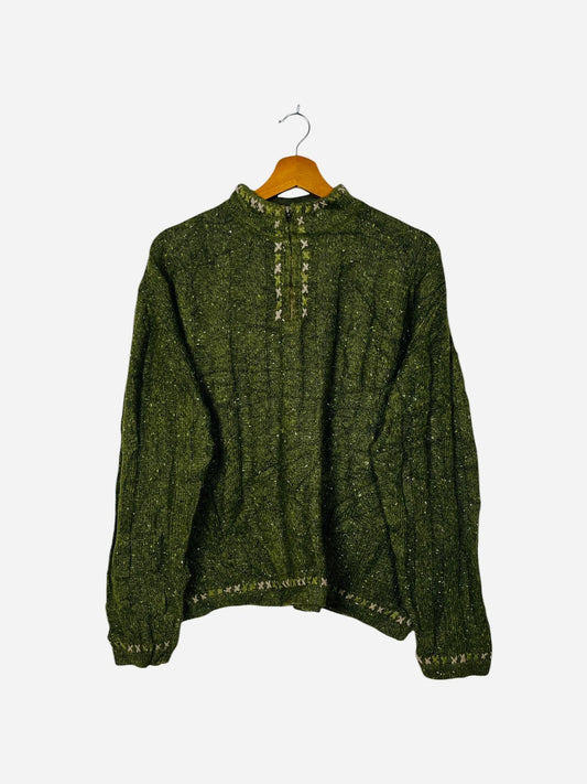 Pull Sweet Crewneck Vintage Vert - XL (A405)