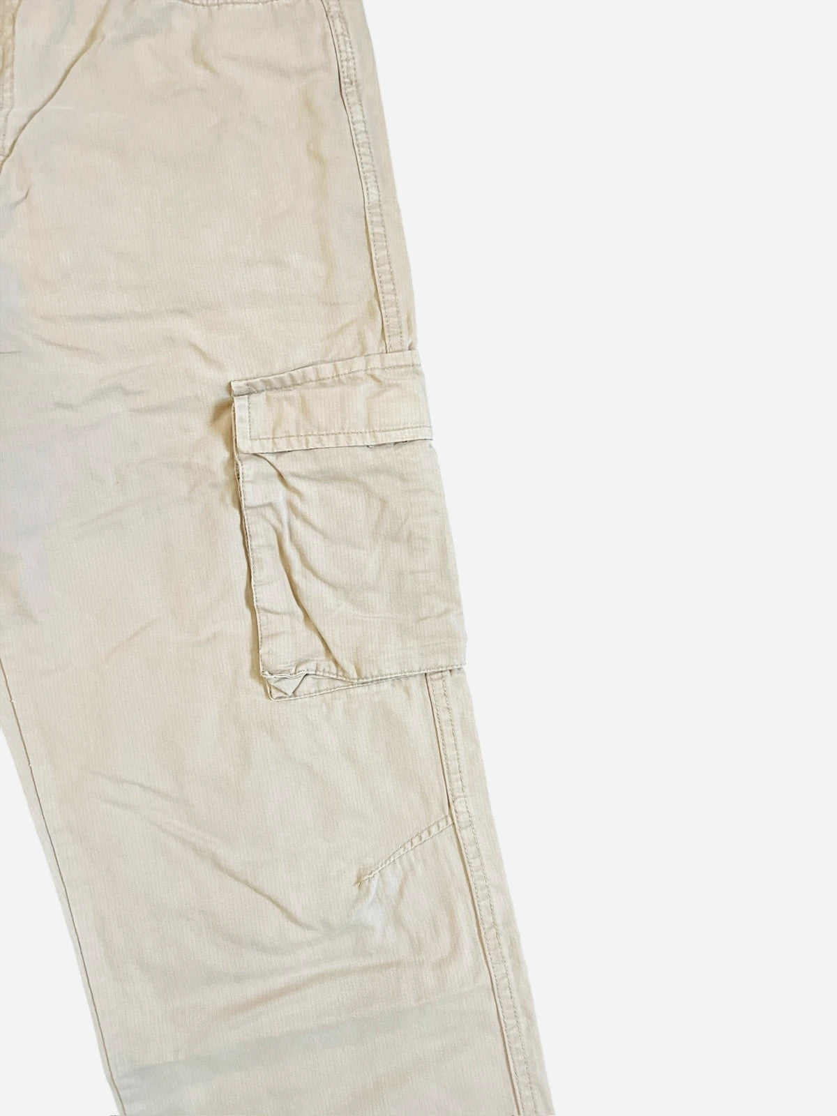 Pantalon Jean décontracté Cargo Vintage Beige - L (A449)