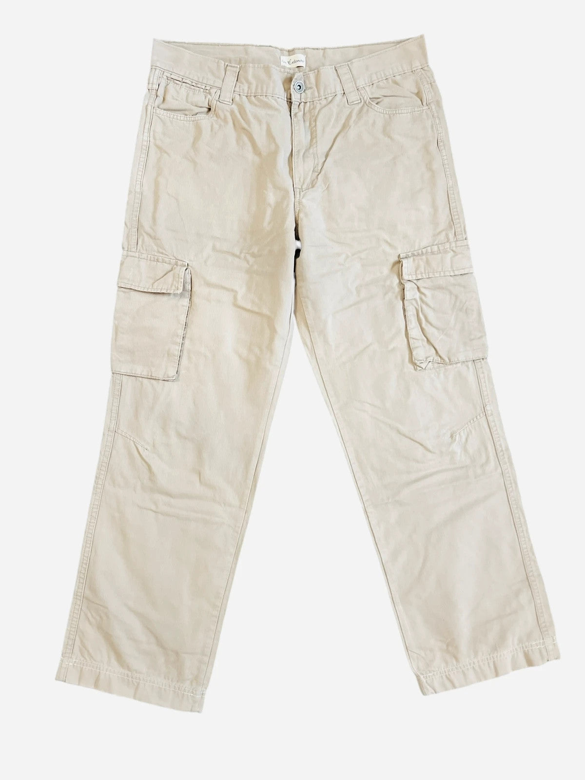 Pantalon Jean décontracté Cargo Vintage Beige - L (A449)