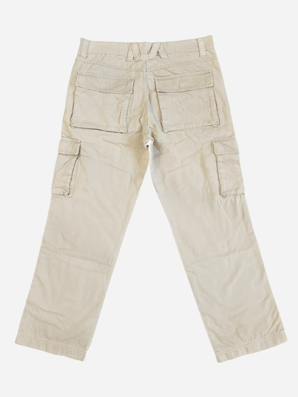 Pantalon Jean décontracté Cargo Vintage Beige - L (A449)