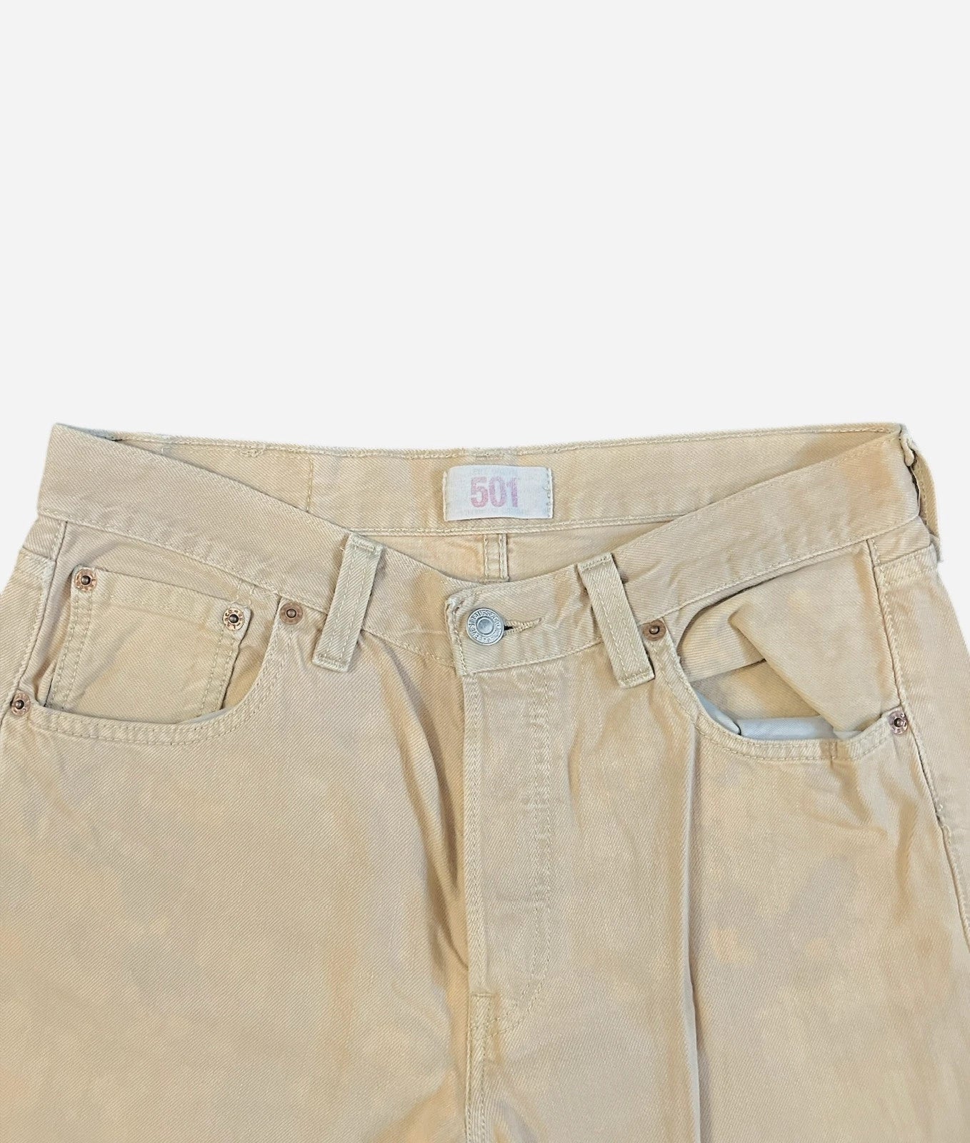 Pantalon Jean décontracté Levi's 501 Vintage Beige - M (A454)