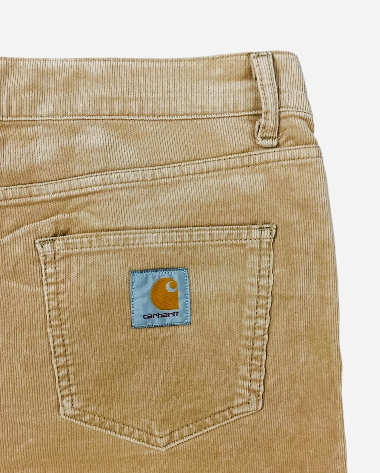 Pantalon Carhartt Jean Pant décontracté velours côtelé Beige Vintage - L (A188)