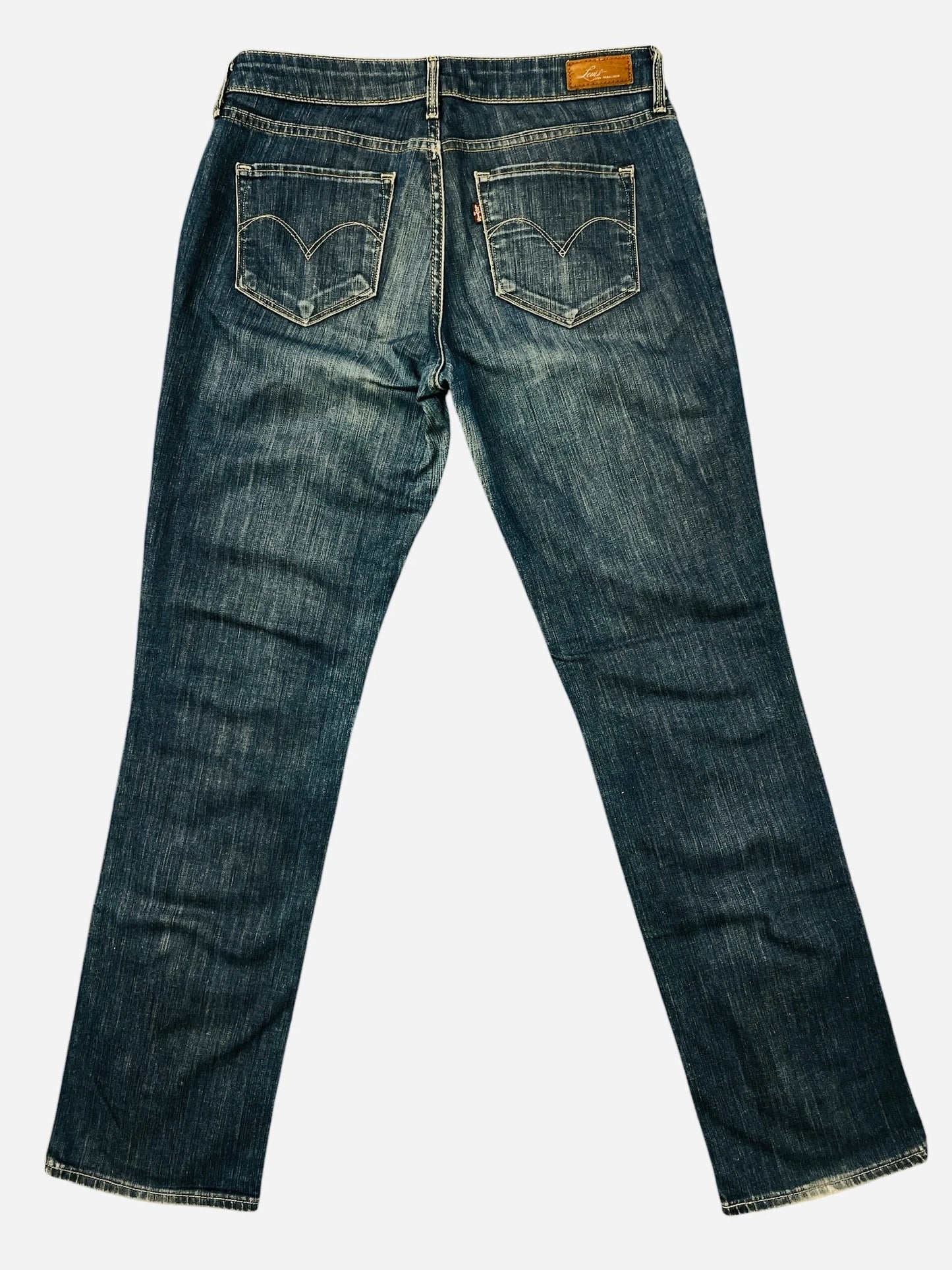 Jean Pant Levi's Bold Curve Décontracté Bleu Gris Vintage Pantalon - W30 (A160)