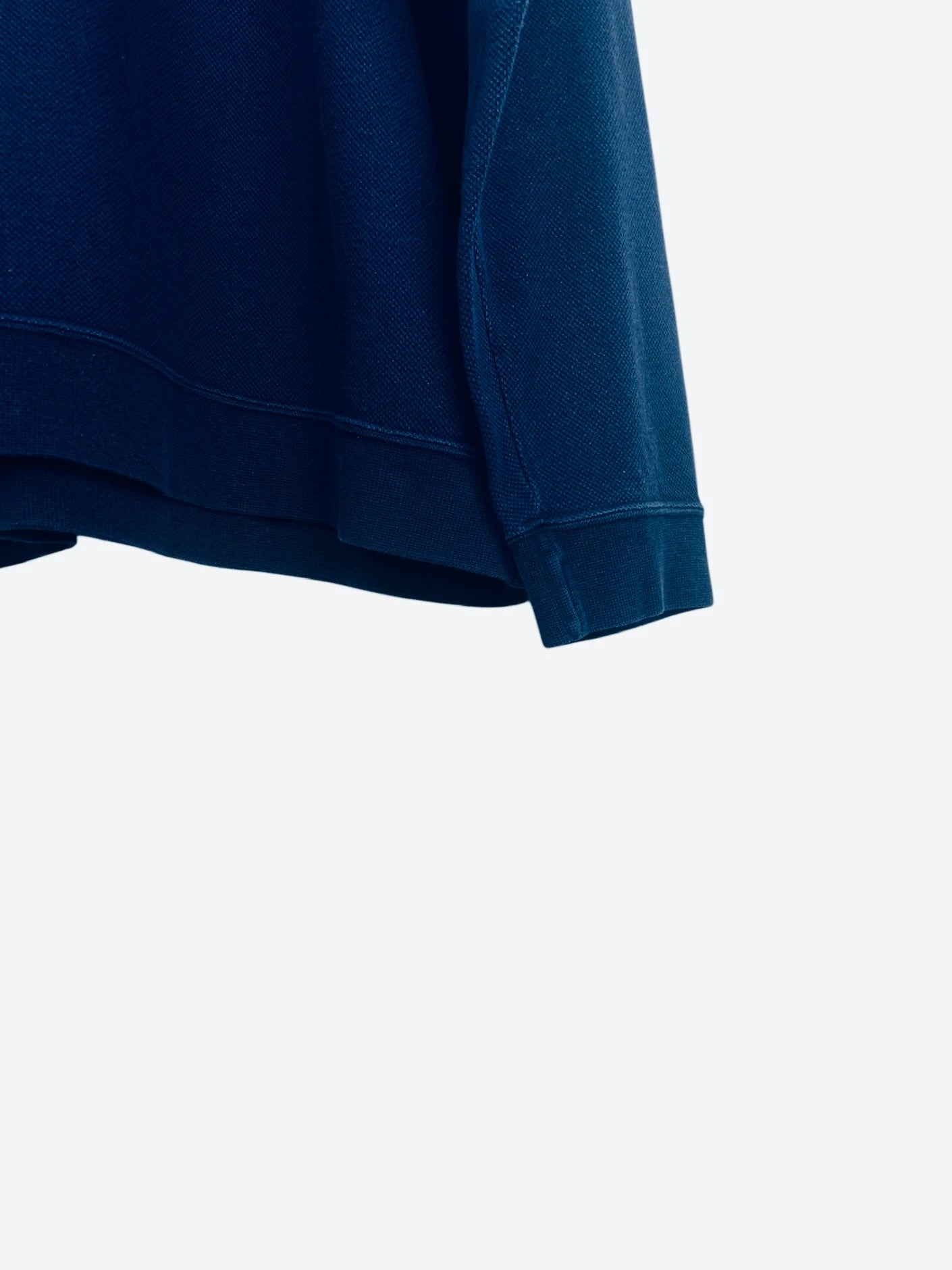 Pull 1/4 Zip Sweat Lacoste Y2K Style Bleu Marine - XL (B17)