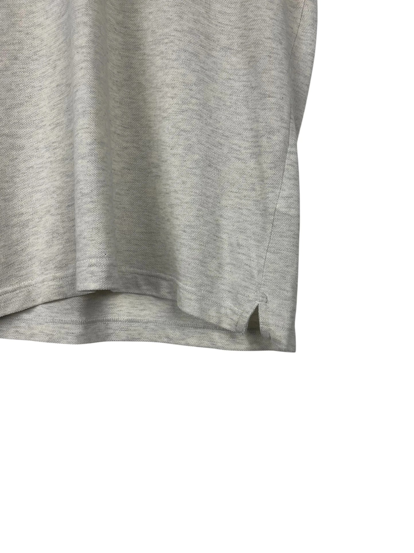 Polo Lacoste Logo Brodé Uni Gris Luxury - M (B28)