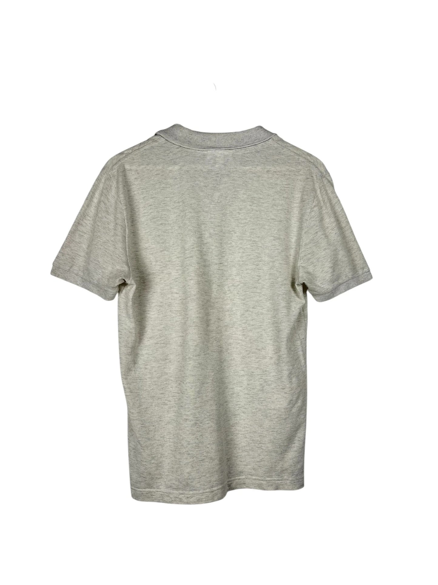 Polo Lacoste Logo Brodé Uni Gris Luxury - M (B28)
