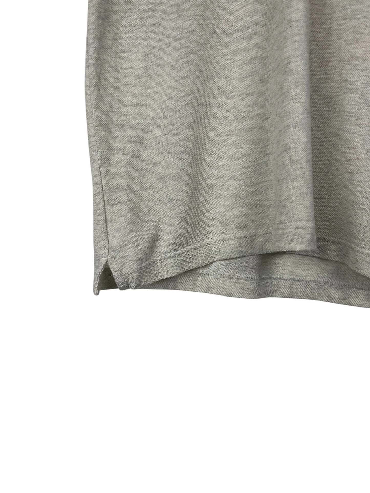 Polo Lacoste Logo Brodé Uni Gris Luxury - M (B28)