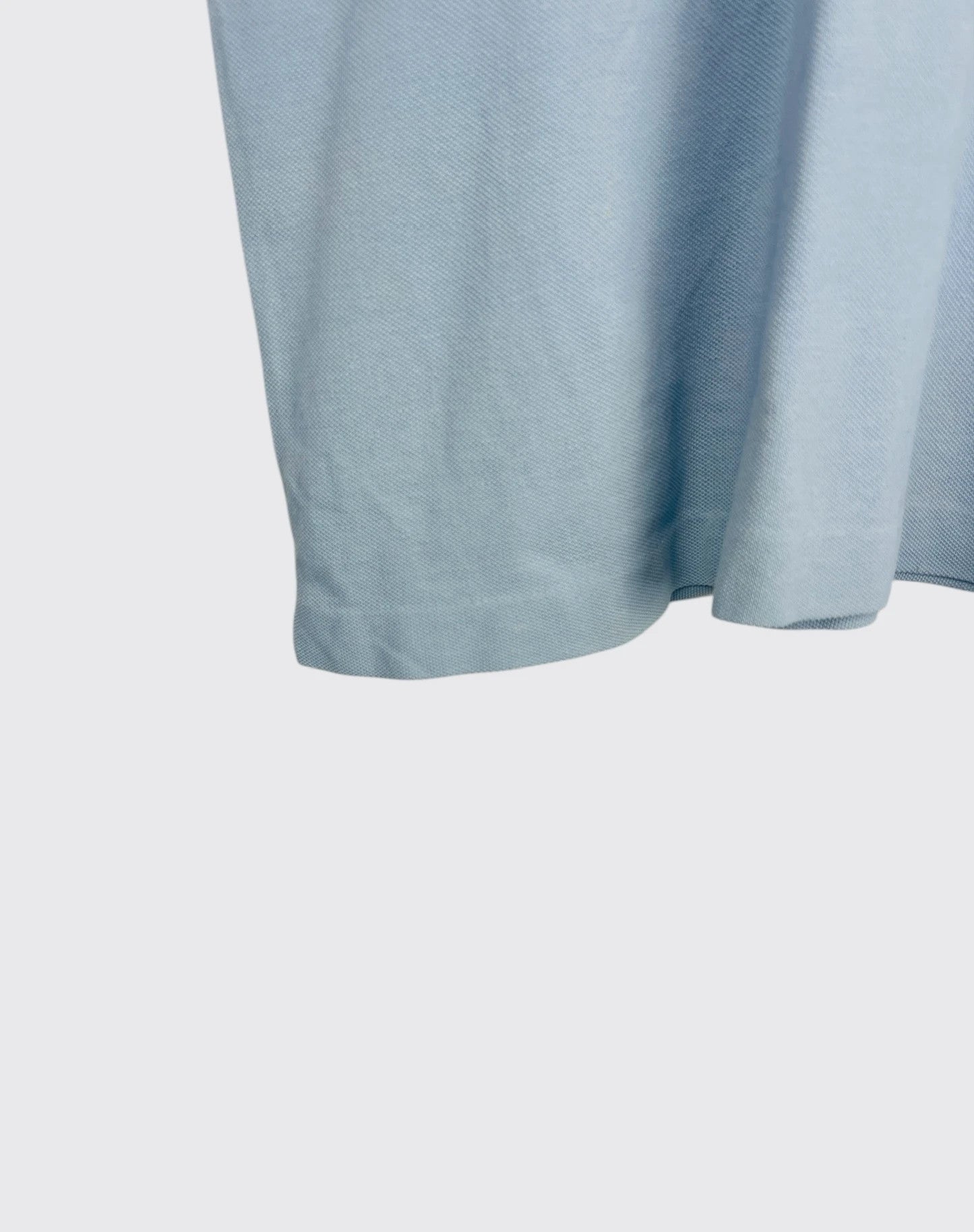 Polo Lacoste Brodé Uni Vintage Bleu - M (B32)
