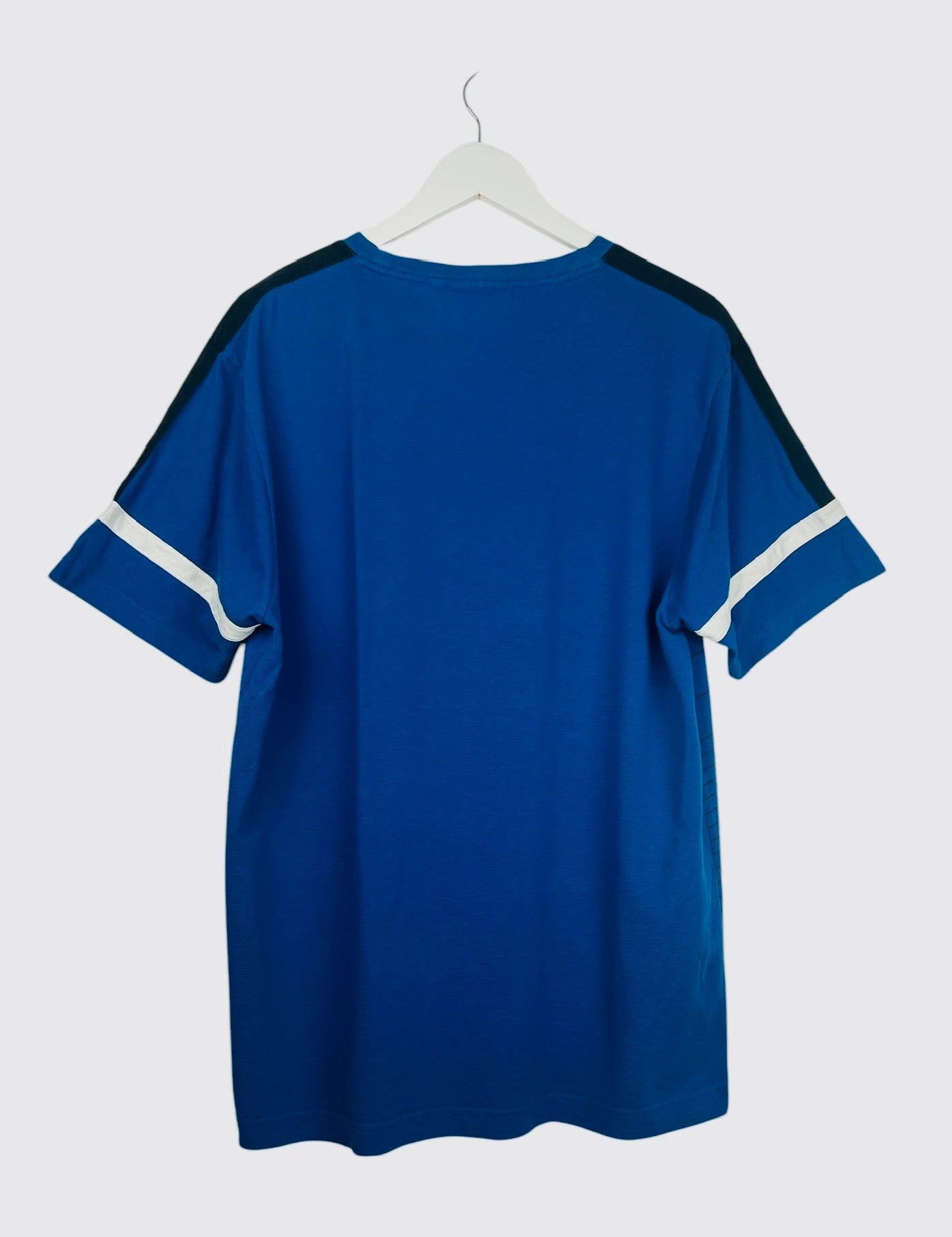T-Shirt Lacoste Sport Andy Murray Logo Brodé Rayé Tennis Bleu - XL (B20)