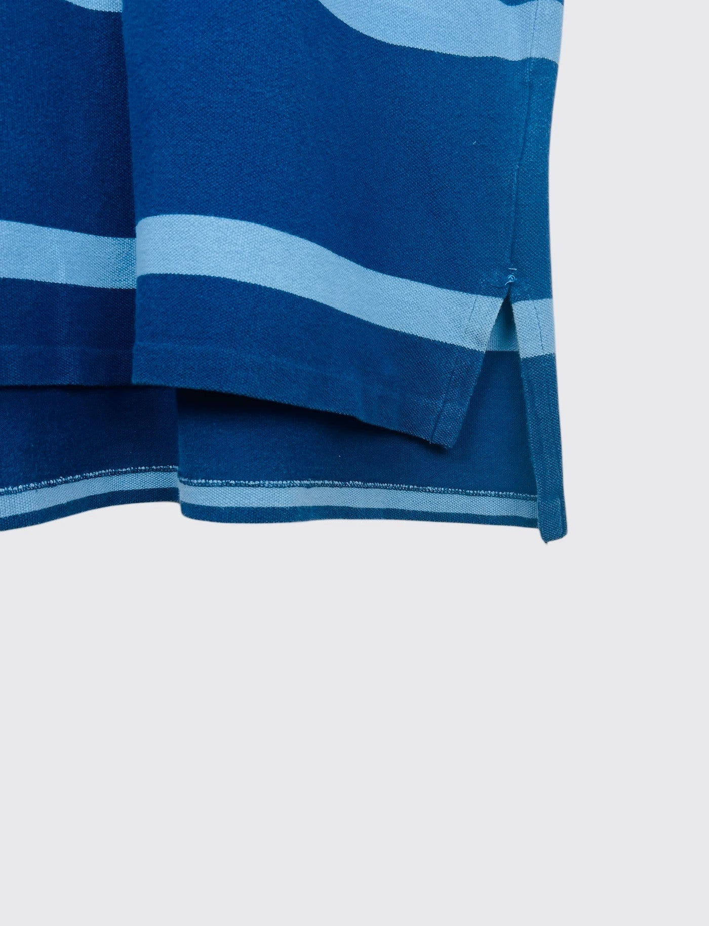 Polo Ralph Lauren Logo Brodé Rayé Bleu - XL (B19)