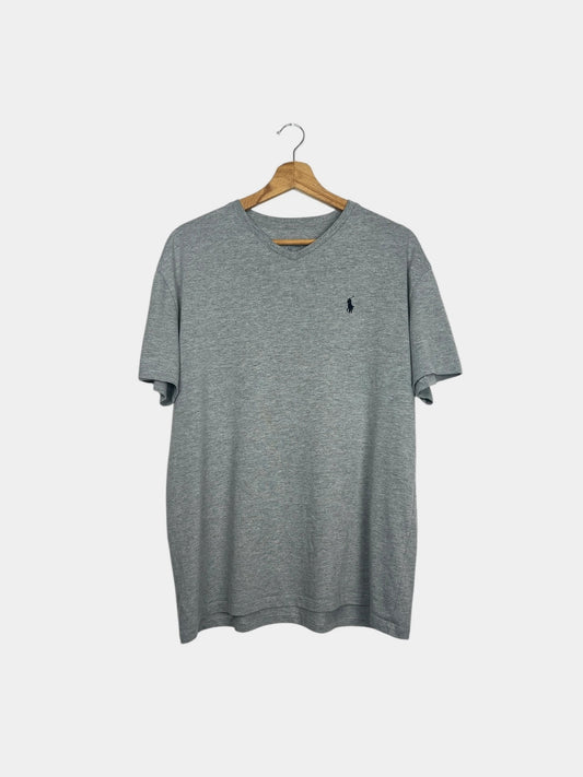 T-Shirt Polo Ralph Lauren Logo Brodé Gris - XL (B54)