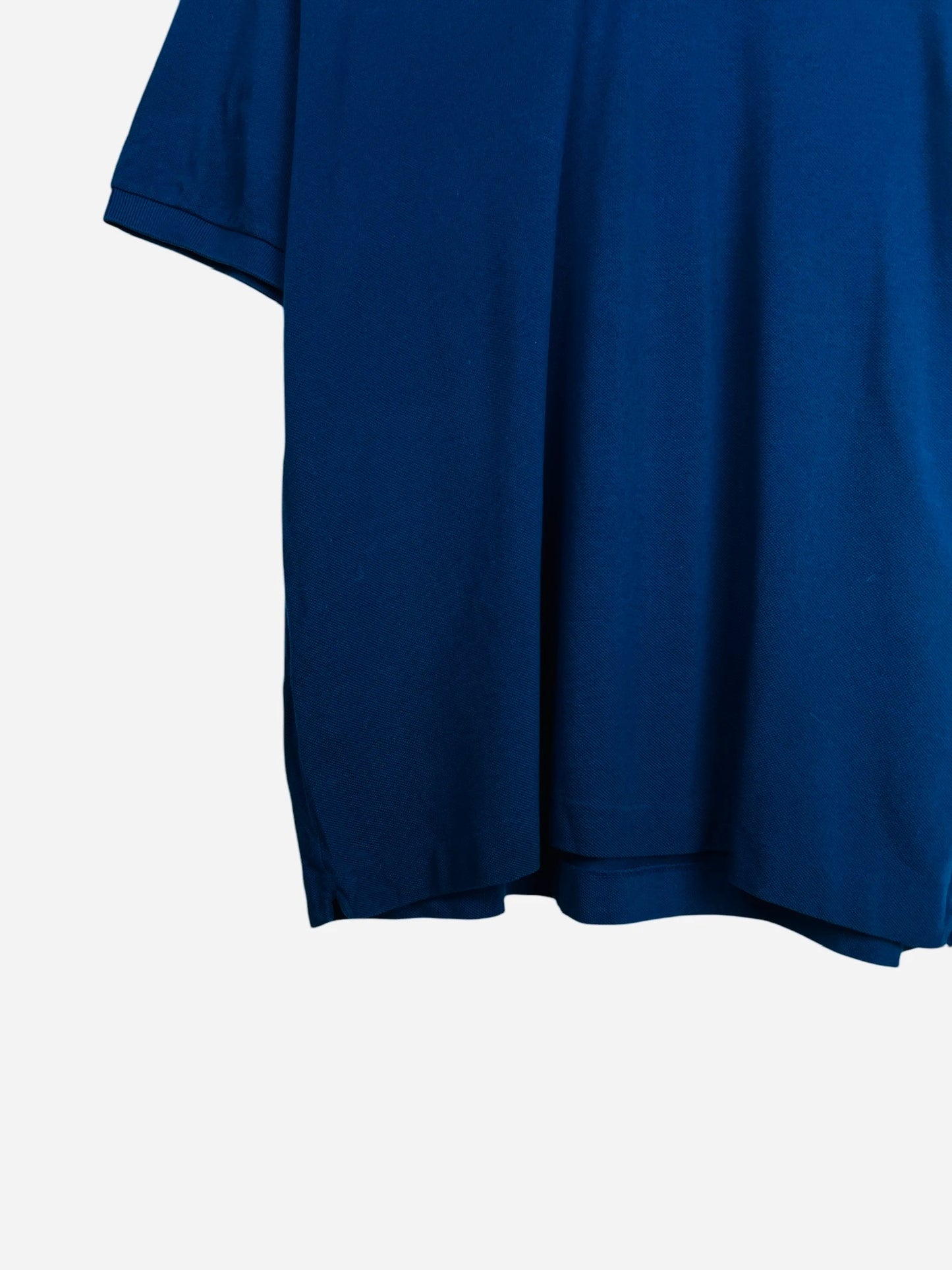 Polo Lacoste Brodé Uni Vintage Bleu Marine - XL (B60)