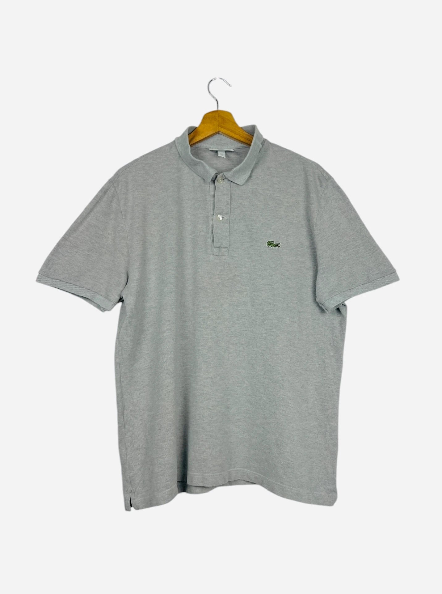 Polo Lacoste Brodé Uni Tennis Gris - L (B84)
