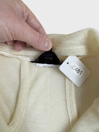 COMME des GARÇONS – Veste écrue transparente déconstruite