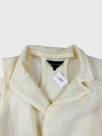 COMME des GARÇONS – Veste écrue transparente déconstruite