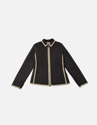 Burberry London – Veste Matelassée Réversible Marron & Beige