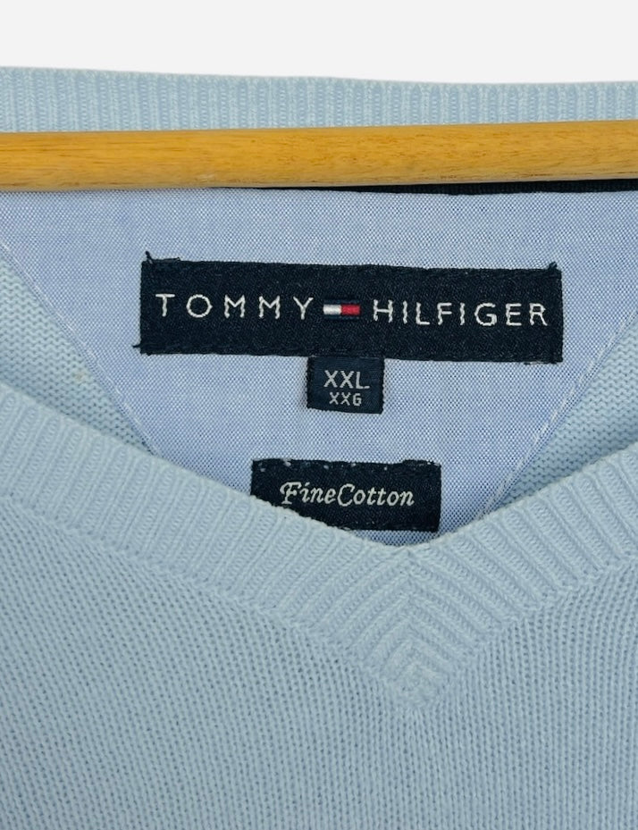 Sweat Pull Crewneck Tommy Hilfiger Vintage Sport Bleu - XXL (B144)
