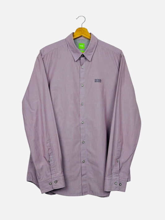 Chemise Hugo BOSS Manche Longue Class Luxe Violet - L (B145)