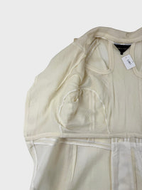 COMME des GARÇONS – Veste écrue transparente déconstruite