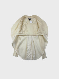 COMME des GARÇONS – Veste écrue transparente déconstruite