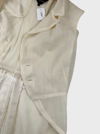 COMME des GARÇONS – Veste écrue transparente déconstruite