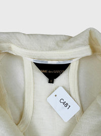 COMME des GARÇONS – Veste écrue transparente déconstruite