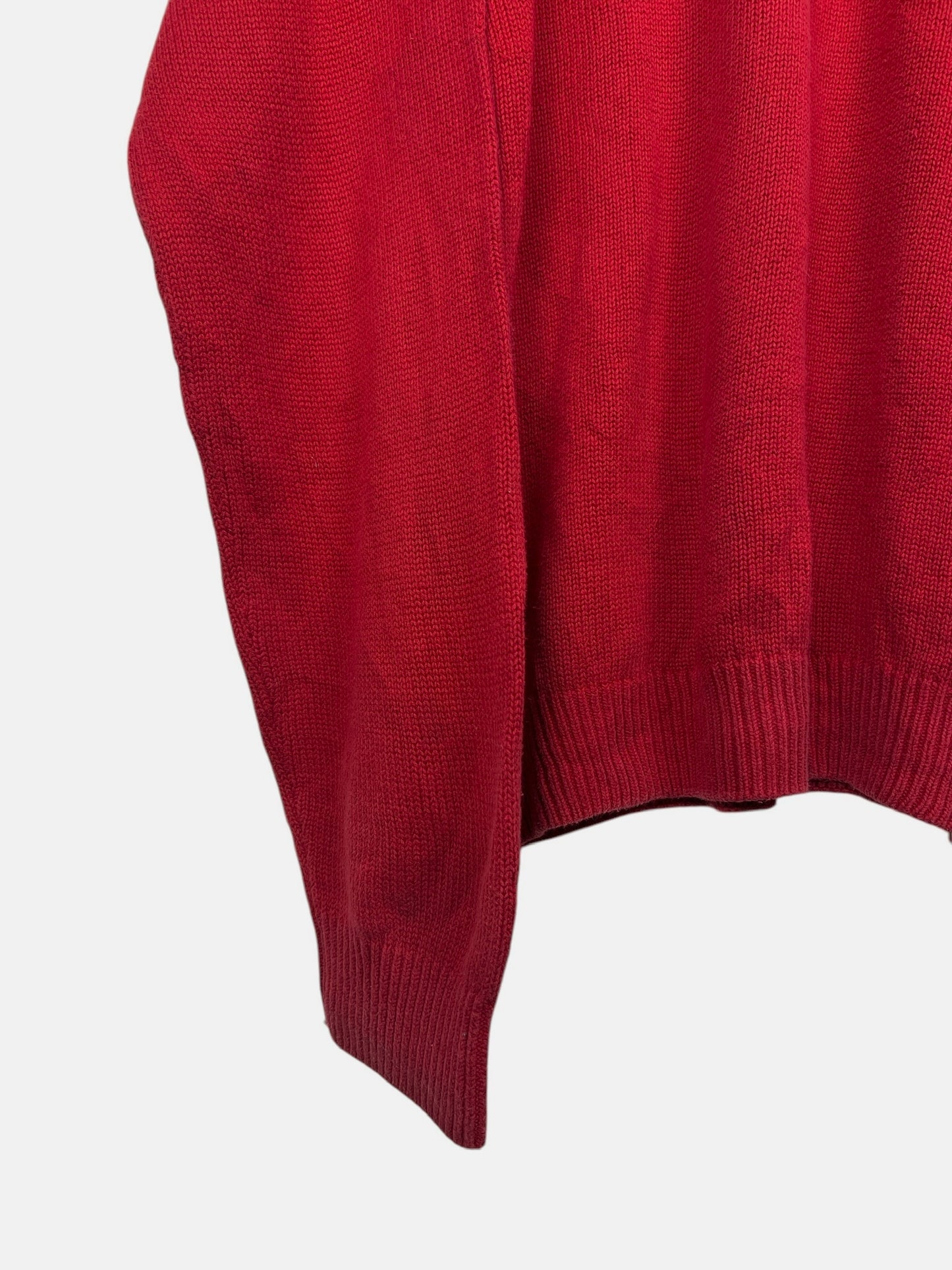 Pull Crewneck Léger Sweat Tommy Hilfiger Rouge Vintage - XL (B128)