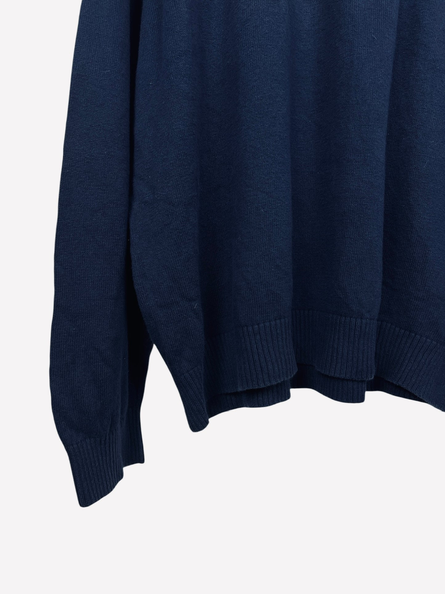 Pull 1/4 Zip Sweat Tommy Hilfiger Y2K Style Bleu Marine Class Vintage - XXL (B129)
