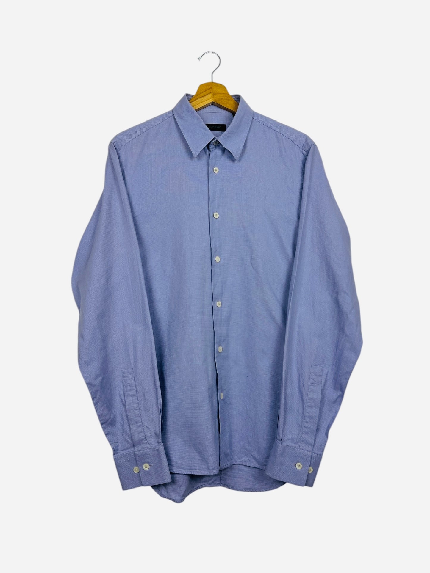 Chemise Style Calvin Klein Bleu Class Luxe - M (B131)