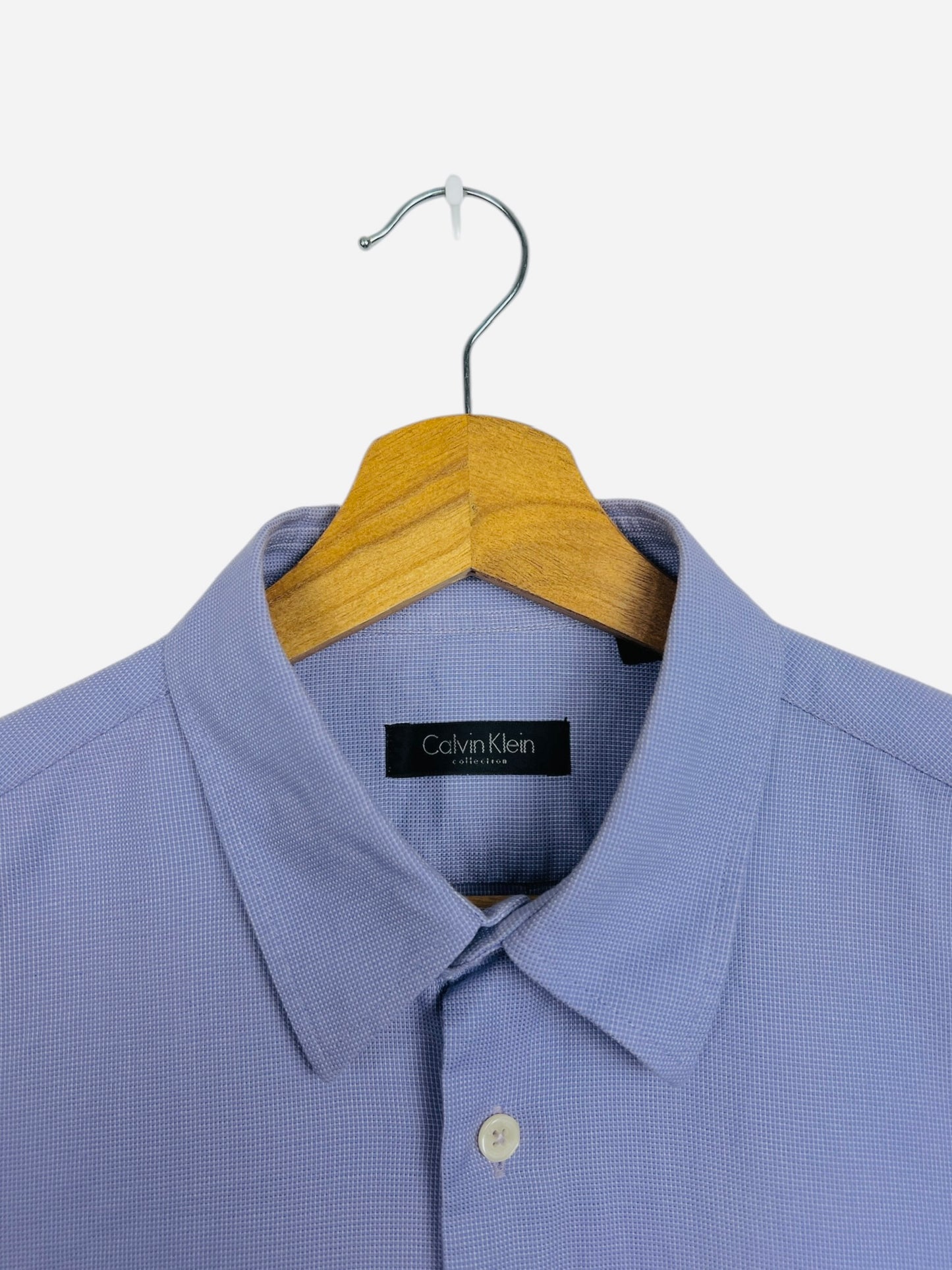 Chemise Style Calvin Klein Bleu Class Luxe - M (B131)
