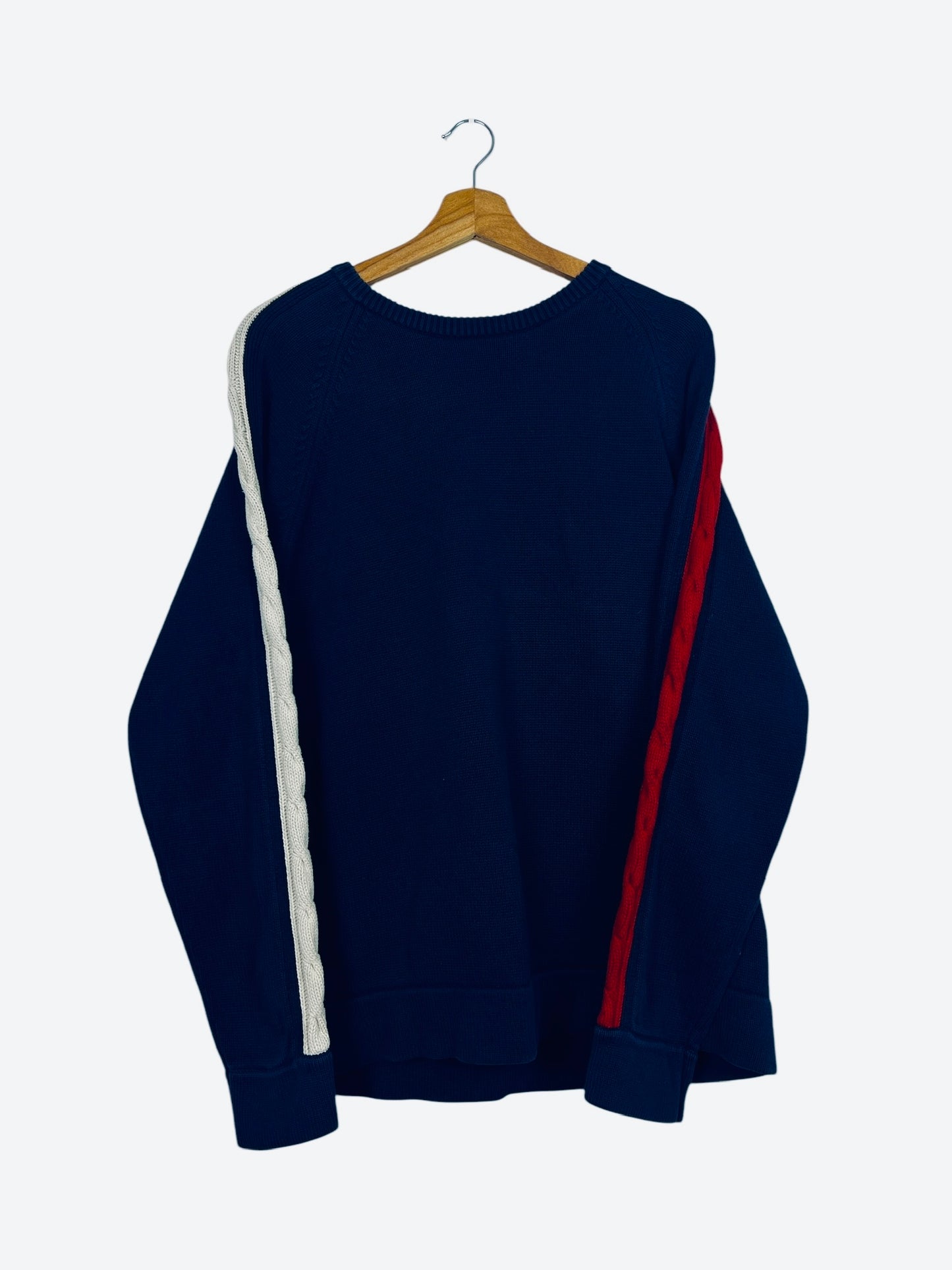 Pull Crewneck Sweat Tommy Hilfiger Bleu Marine Vintage - M (B117)