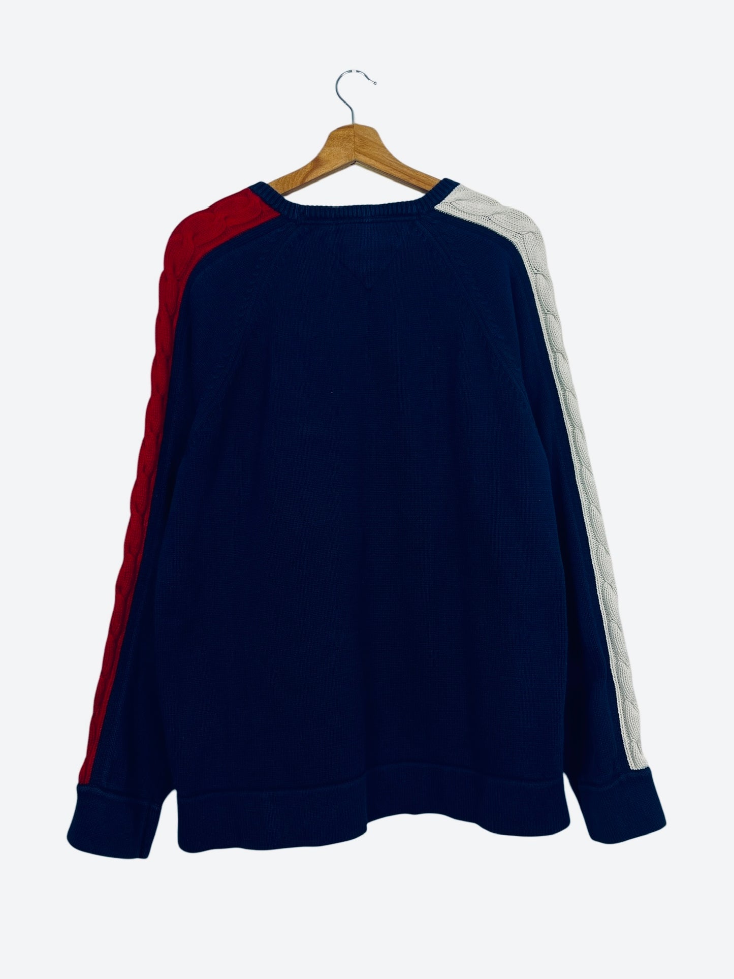 Pull Crewneck Sweat Tommy Hilfiger Bleu Marine Vintage - M (B117)