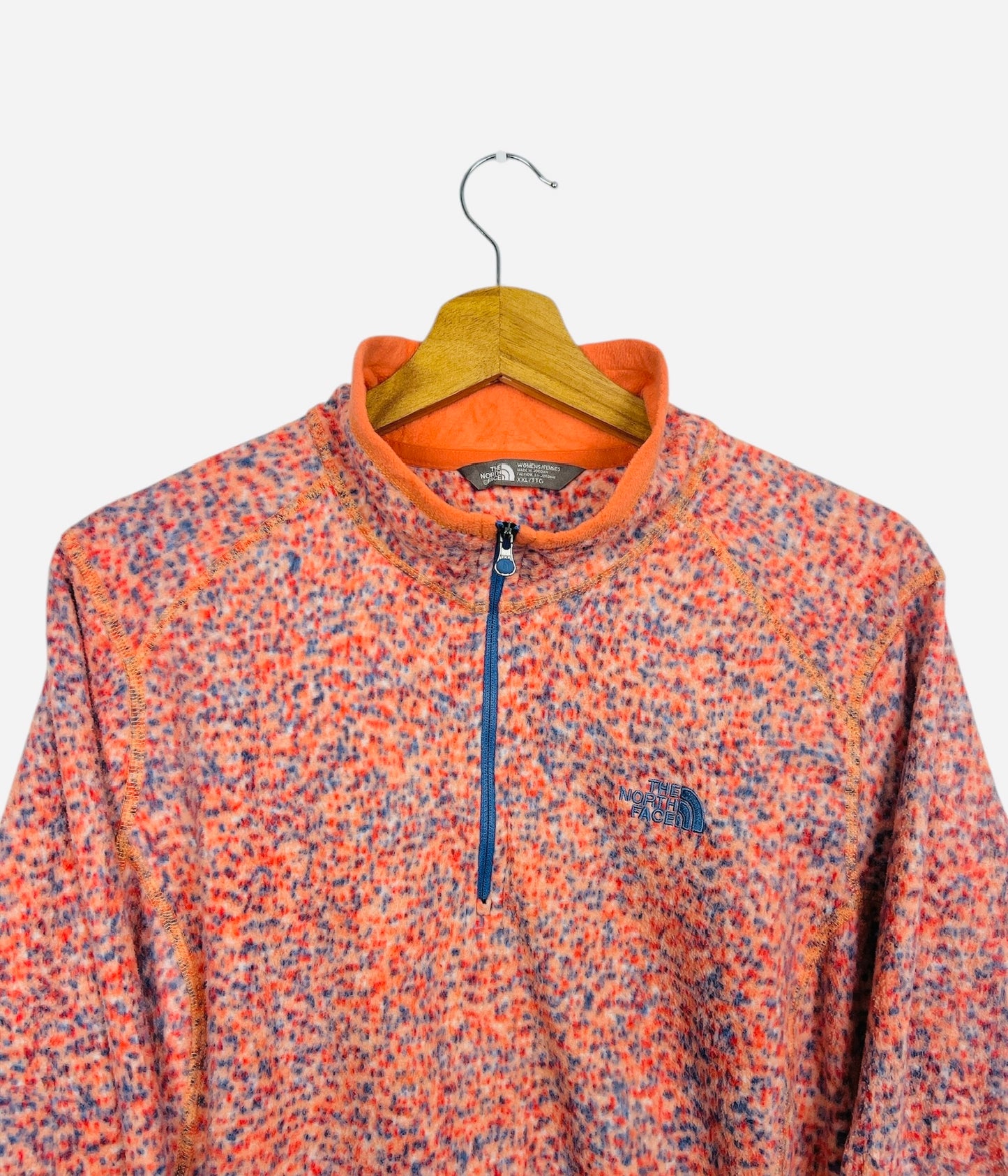Pull Polaire 1/4 Zip Sweat The North Face Rose Orangé - XXL (B113)