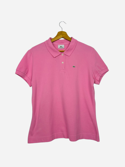 Polo Lacoste Logo Brodé Style Class Rose Été - S (B151)