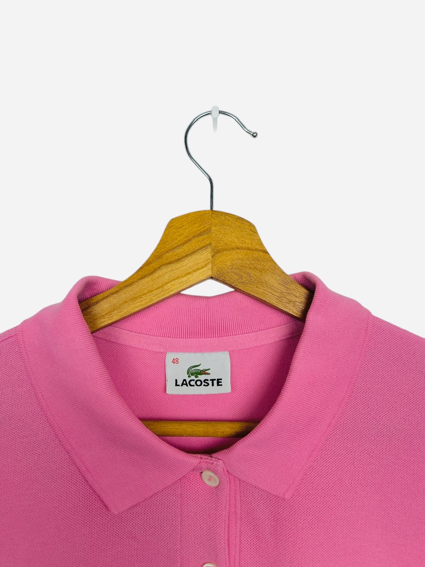 Polo Lacoste Logo Brodé Style Class Rose Été - S (B151)