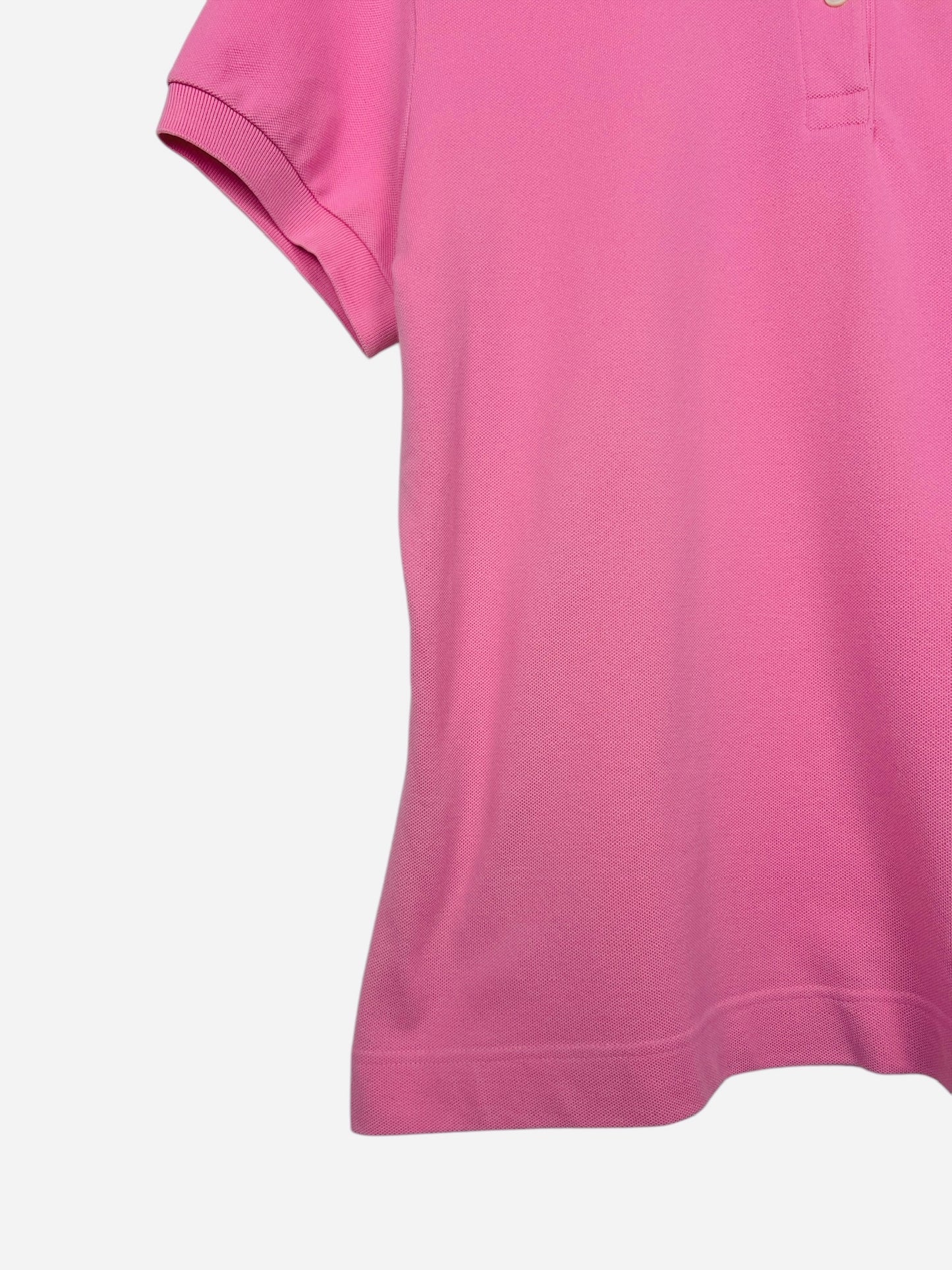 Polo Lacoste Logo Brodé Style Class Rose Été - S (B151)